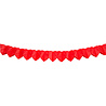 WeFiesta Papieren slinger hartjes rood | 6 meter