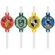 Procos Party Harry Potter Hogwarts Strohhalme – 4 Stück