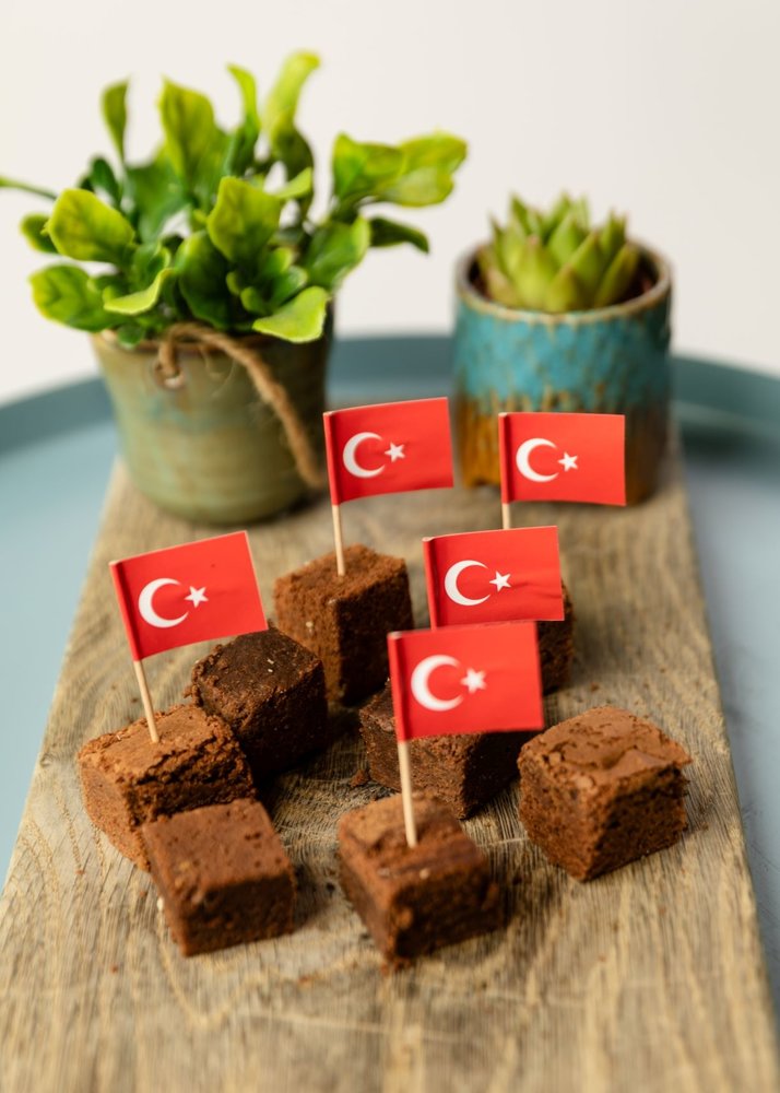 WeFiesta Turkish flag Turkey skewers | 50 pieces