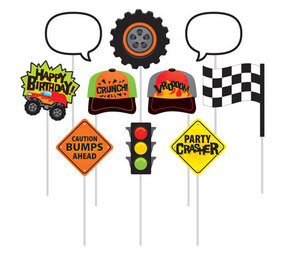 Creative Converting Accessoires photo pour rallye de monster trucks | 10 pièces