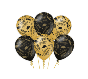 Paper Dreams Ballons de félicitations pour la remise de diplôme : Bravo ! 30 cm | 6 pièces