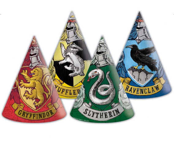 Procos Party Harry Potter Hogwarts-Hüte | 6 Stück