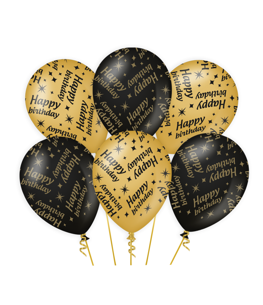 Paper Dreams Happy Birthday Classy Balloons 30cm | 6 pieces