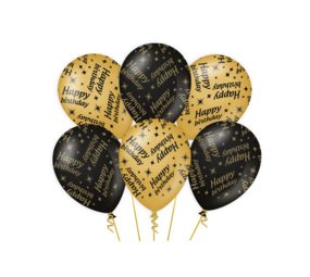 Paper Dreams Happy Birthday Classy Balloons 30cm | 6 pieces