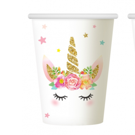 Godan Baby Unicorn Cups Gold 266ml | 6 pieces