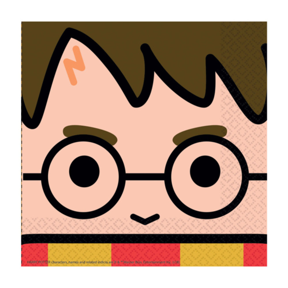 Amscan Harry Potter cartoon servetten 33x33cm | 16 stuks