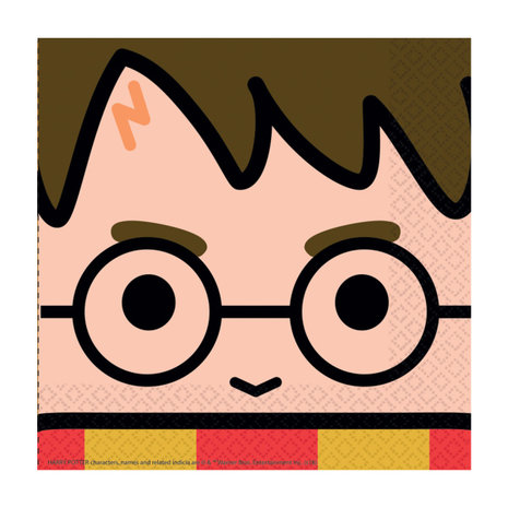 Amscan Harry-Potter-Servietten mit Cartoon-Motiven, 33 x 33 cm | 16 Stück
