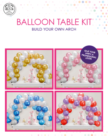 WeFiesta DIY table balloon arch
