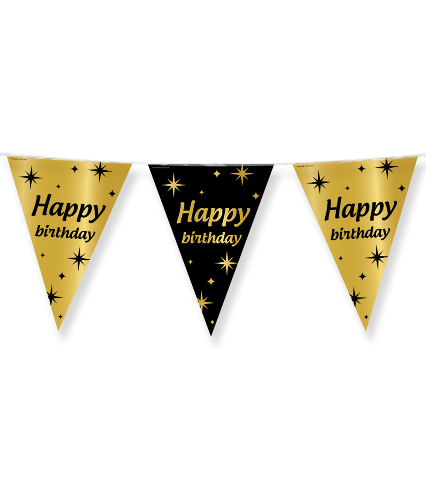 Paper Dreams Guirlande de fanions élégante « Joyeux anniversaire » | 10 mètres