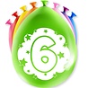 Paper Dreams Ballons pour fête d'anniversaire 6 ans, 30 cm | 8 pièces Paper Dreams Ballons pour fête d'anniversaire 6 ans, 30 cm | 8 pièces