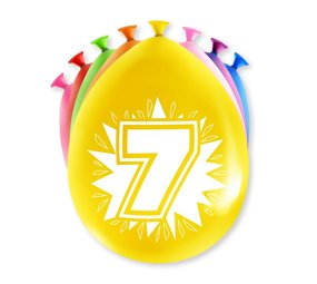 Paper Dreams 7-Jahre-Party-Luftballons 30 cm | 8 Stück