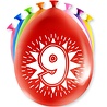 Paper Dreams Ballons pour fête d'anniversaire de 9 ans, 30 cm | 8 pièces Paper Dreams Ballons pour fête d'anniversaire de 9 ans, 30 cm | 8 pièces