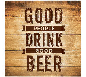 Creative Converting Cheers & Beers Quote Napkins 24x24cm | 16 pieces