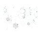 Amscan Flocons de neige tourbillonnants | 12 pièces