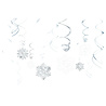 Amscan Flocons de neige tourbillonnants | 12 pièces Amscan Flocons de neige tourbillonnants | 12 pièces