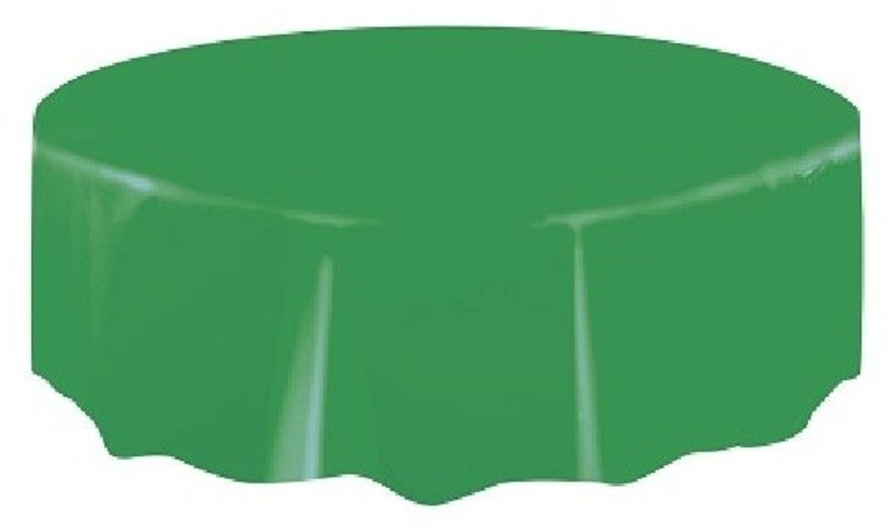 Unique Party Groen Tafelkleed Rond 213cm | per stuk Unique Party Groen Tafelkleed Rond 213cm | per stuk