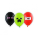 Godan Minecraft-Luftballons 30 cm | 6 Stück
