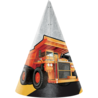 Creative Converting Big Under Construction Hats | 8 pieces