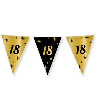 Paper Dreams Flaggengirlande, 18 Jahre, Stilvoll | 10 Meter Paper Dreams Flaggengirlande, 18 Jahre, Stilvoll | 10 Meter