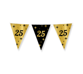 Paper Dreams Flag Garland 25 Years Classy | 10 meters Paper Dreams Flag Garland 25 Years Classy | 10 meters