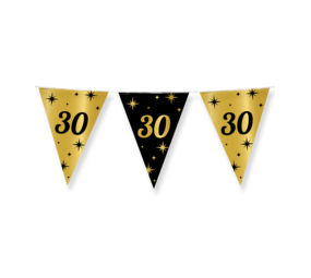 Paper Dreams Vlaggenlijn Slinger 30 jaar Classy | 10 meter Paper Dreams Vlaggenlijn Slinger 30 jaar Classy | 10 meter