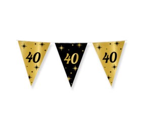 Paper Dreams Flag Garland 40 Years Classy | 10 meters