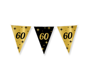 Paper Dreams Flaggengirlande „60 Jahre Stilvoll“ | 10 Meter