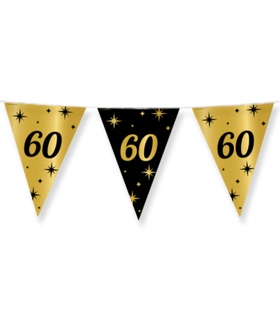 Paper Dreams Flag Garland 60 Years Classy | 10 meters