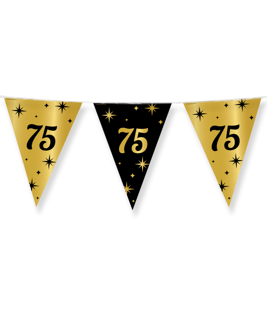 Paper Dreams Flag Garland 75 Years Classy | 10 meters