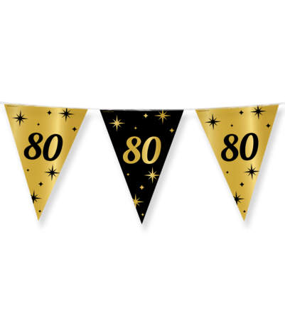 Paper Dreams Flag Garland 80 Years Classy | 10 meters Paper Dreams Flag Garland 80 Years Classy | 10 meters