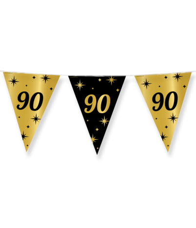 Paper Dreams Flag Garland 90 Years Classy | 10 meters Paper Dreams Flag Garland 90 Years Classy | 10 meters