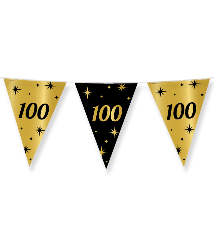Paper Dreams Flaggengirlande „100 Jahre Stilvoll“ | 10 Meter Paper Dreams Flaggengirlande „100 Jahre Stilvoll“ | 10 Meter
