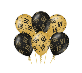 Paper Dreams Ballons élégants pour un 18e anniversaire, 30 cm | 6 pièces