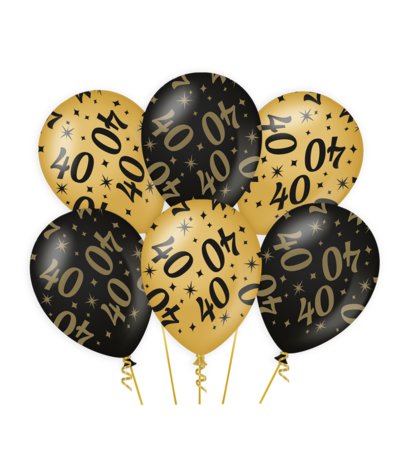 Paper Dreams 40 Jahre Stilvolle Luftballons 30 cm | 6 Stück