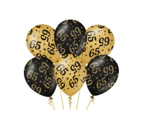 Paper Dreams Ballonnen 65 jaar Classy 30cm | 6 stuks Paper Dreams Ballonnen 65 jaar Classy 30cm | 6 stuks