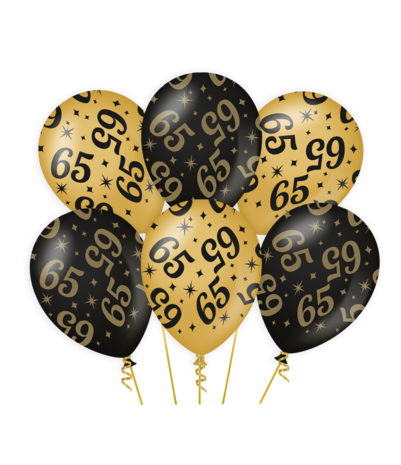 Paper Dreams Ballonnen 65 jaar Classy 30cm | 6 stuks Paper Dreams Ballonnen 65 jaar Classy 30cm | 6 stuks