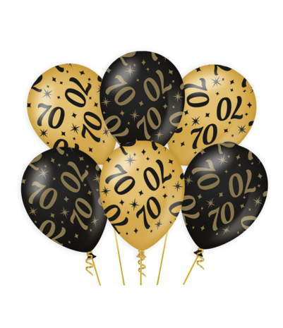 Paper Dreams 70 Years Classy Balloons 30cm | 6 pieces
