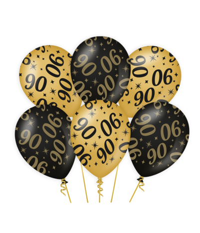 Paper Dreams 90 Years Classy Balloons 30cm | 6 pieces
