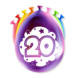 Paper Dreams Ballons pour fête d'anniversaire de 20 ans, 30 cm | 8 pièces