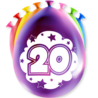 Paper Dreams Ballonnen 20 jaar Party 30cm | 8 stuks Paper Dreams Ballonnen 20 jaar Party 30cm | 8 stuks