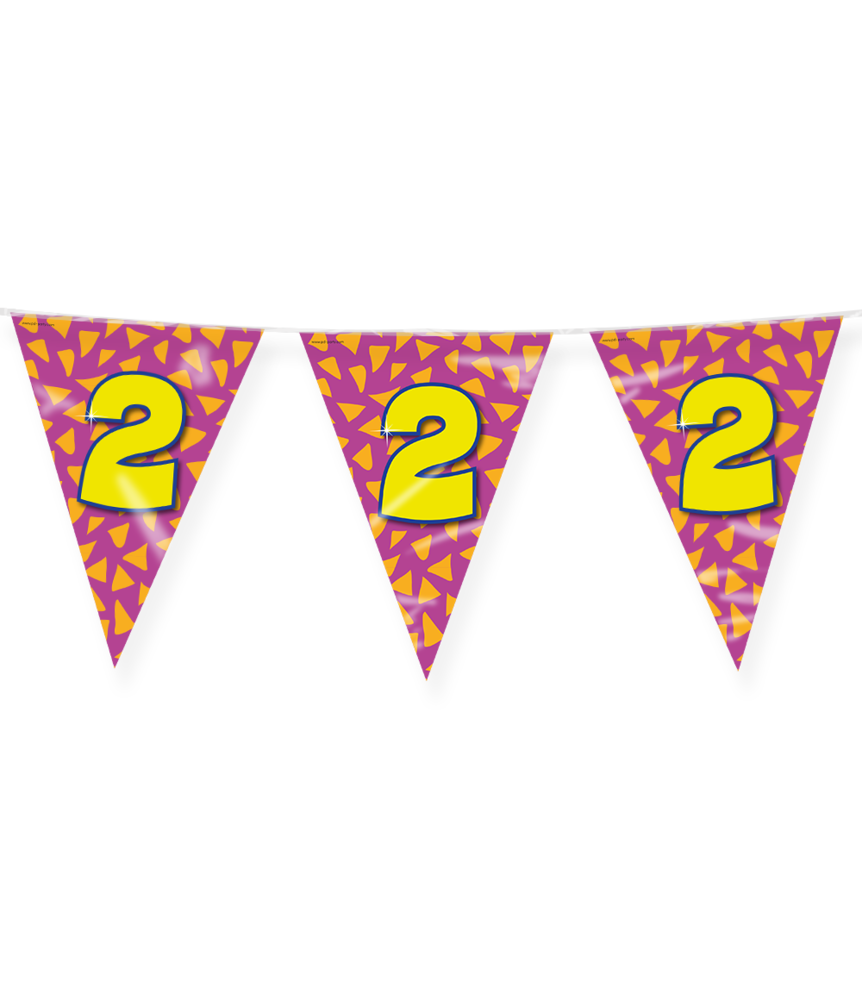 Paper Dreams Flaggengirlande für die 2-Jahres-Feier | 10 Meter