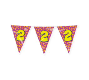 Paper Dreams Flag Garland Garland 2 Years Party | 10 meters
