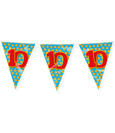 Paper Dreams Flaggengirlande zum 10-jährigen Jubiläum, 10 m | pro Stück Paper Dreams Flaggengirlande zum 10-jährigen Jubiläum, 10 m | pro Stück