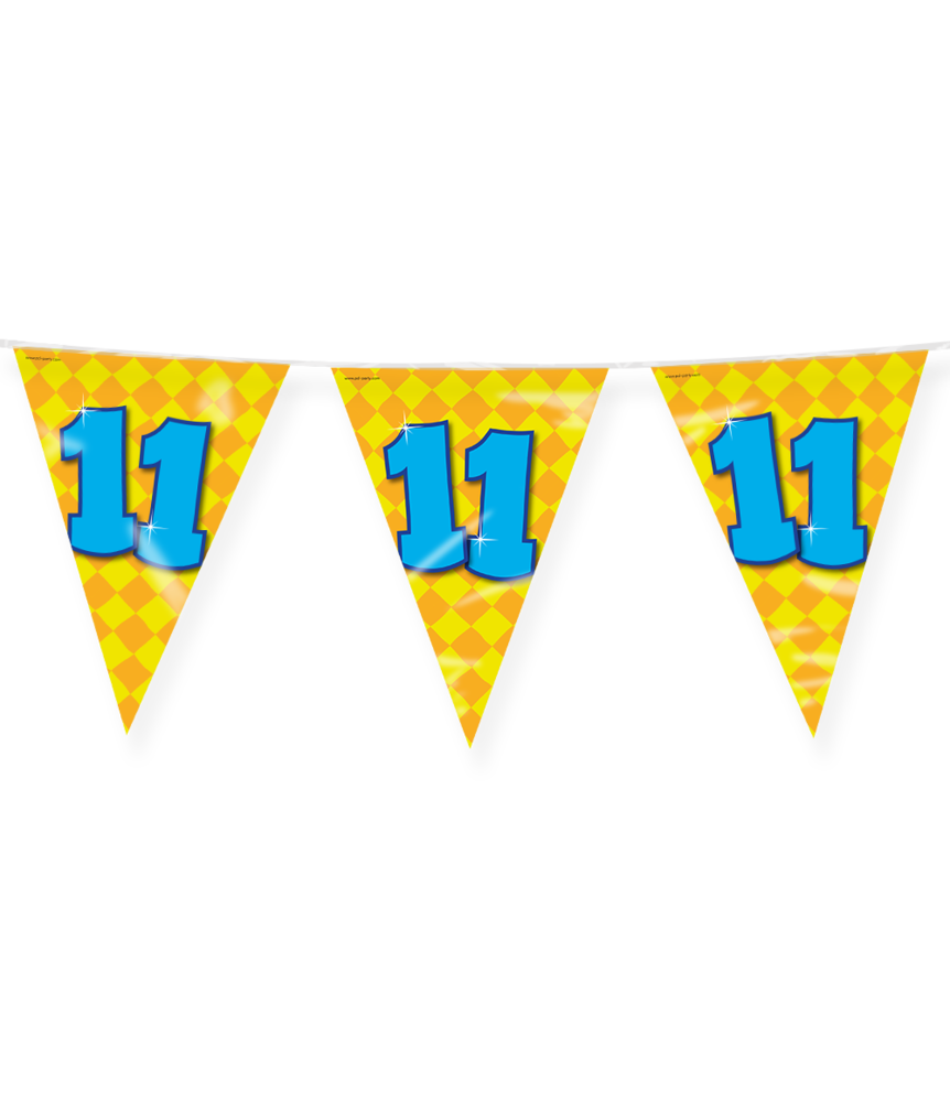 Paper Dreams Flaggengirlande zum 11-jährigen Jubiläum, 10 m | pro Stück Paper Dreams Flaggengirlande zum 11-jährigen Jubiläum, 10 m | pro Stück
