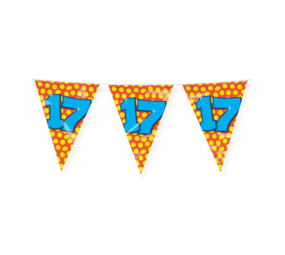 Paper Dreams Flag Garland 17 Years Party 10 m | per piece Paper Dreams Flag Garland 17 Years Party 10 m | per piece