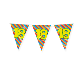 Paper Dreams Flag Garland 18 Years Party 10 m | per piece Paper Dreams Flag Garland 18 Years Party 10 m | per piece