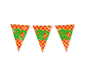 Paper Dreams Flag Garland 20 Years Party 10 m | per piece