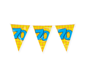 Paper Dreams Flag Garland 70 Years Party 10 m | per piece