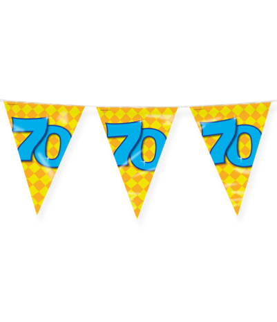 Paper Dreams Flag Garland 70 Years Party 10 m | per piece Paper Dreams Flag Garland 70 Years Party 10 m | per piece