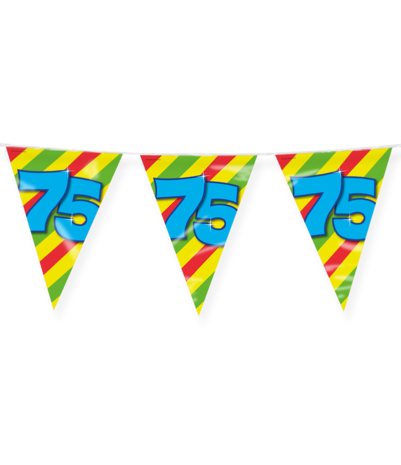 Paper Dreams Flag Garland 75 Years Party 10 m | per piece